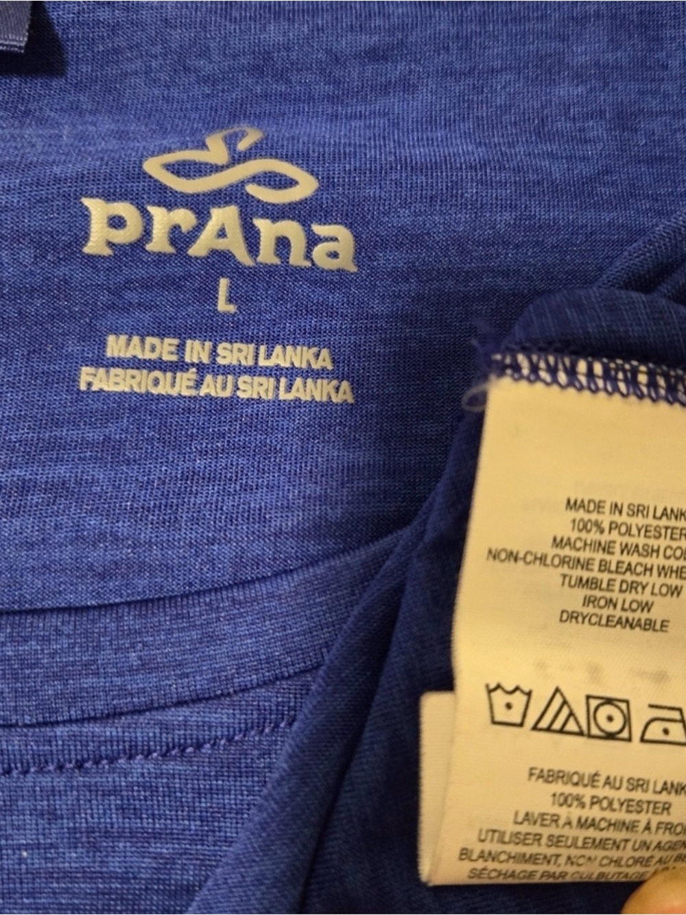 prAna Women's Cobalt Revere Long Sleeve Tee Size Large - Picture 6 of 6